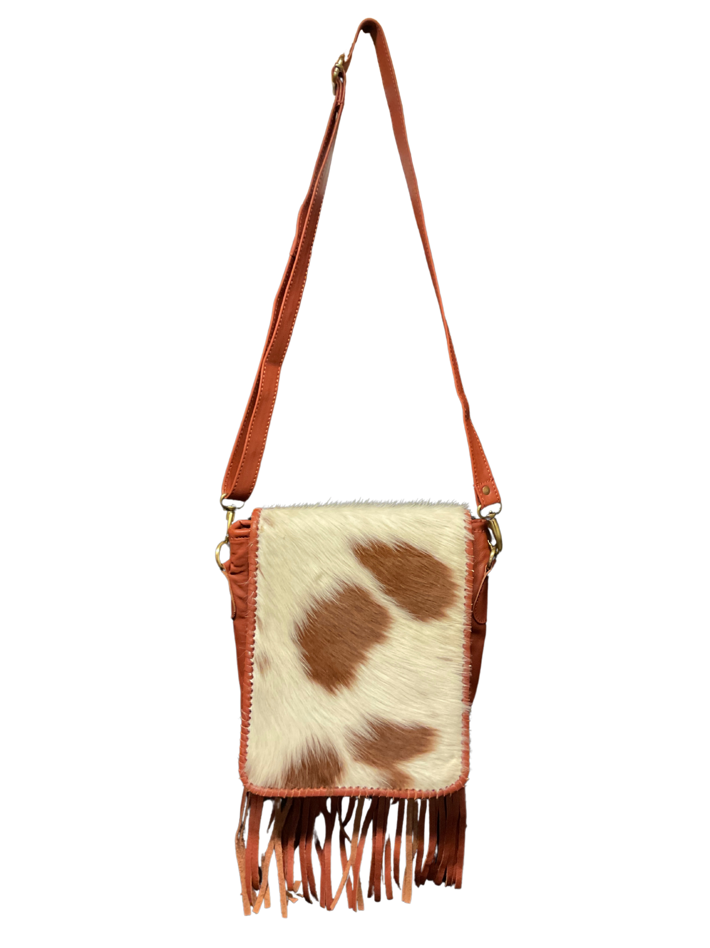 Light Leather Purse w/Cowhide