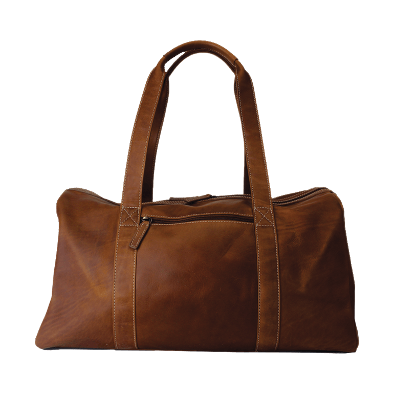 Rugged Earth Leather Duffle Bag