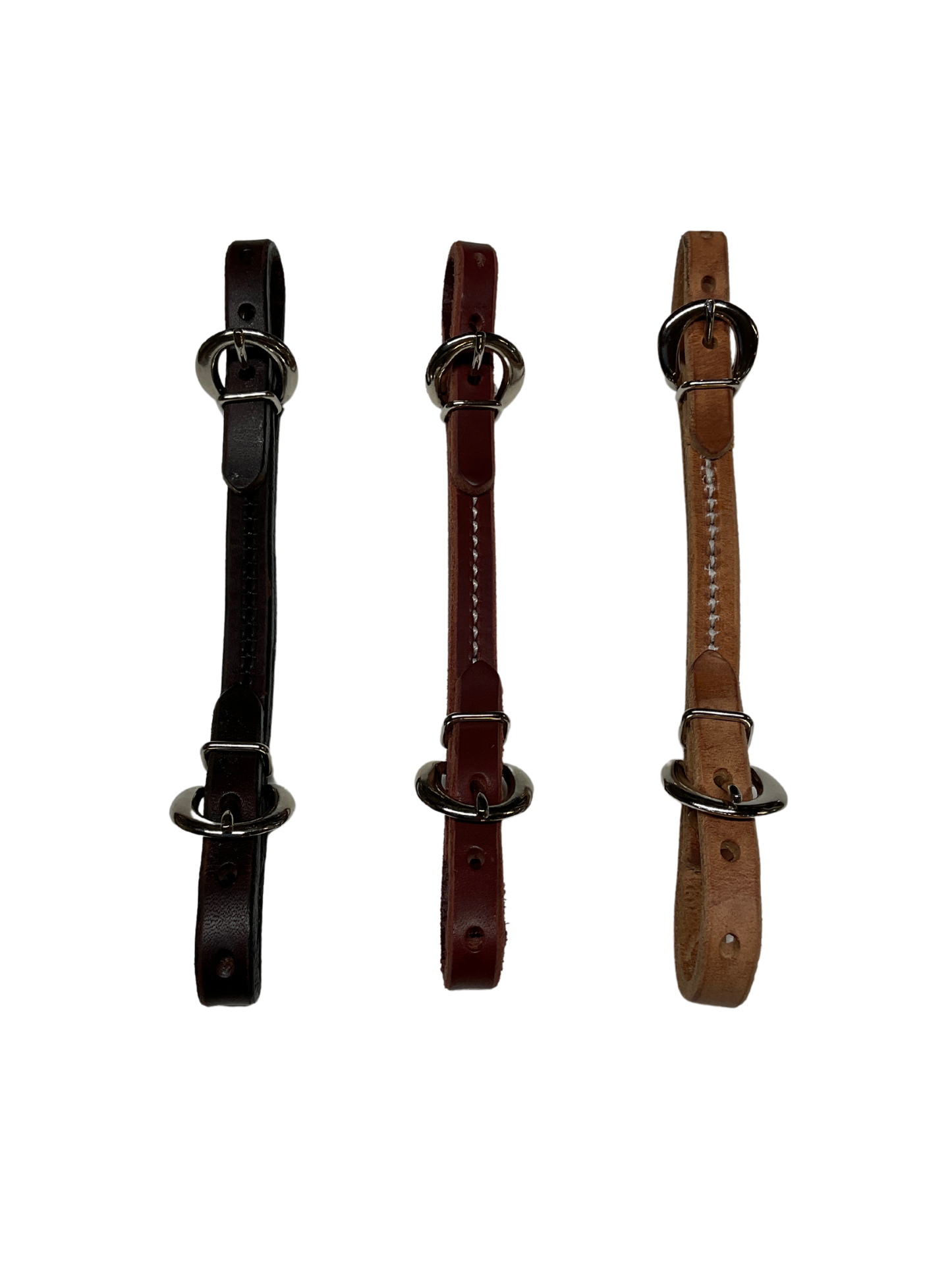 Leather Double Buckle Curb