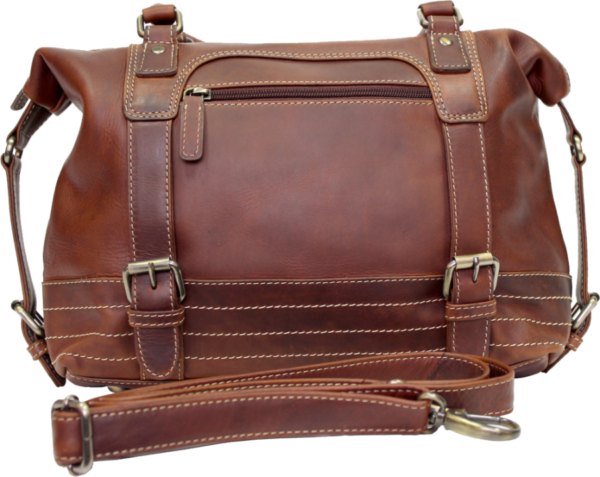 Rugged Earth Leather Tote Purse 2
