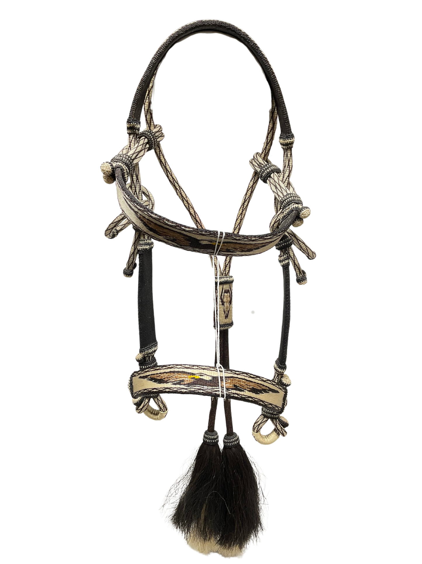Hitched Horsehair Headstall- Eagle w/Roping Reins