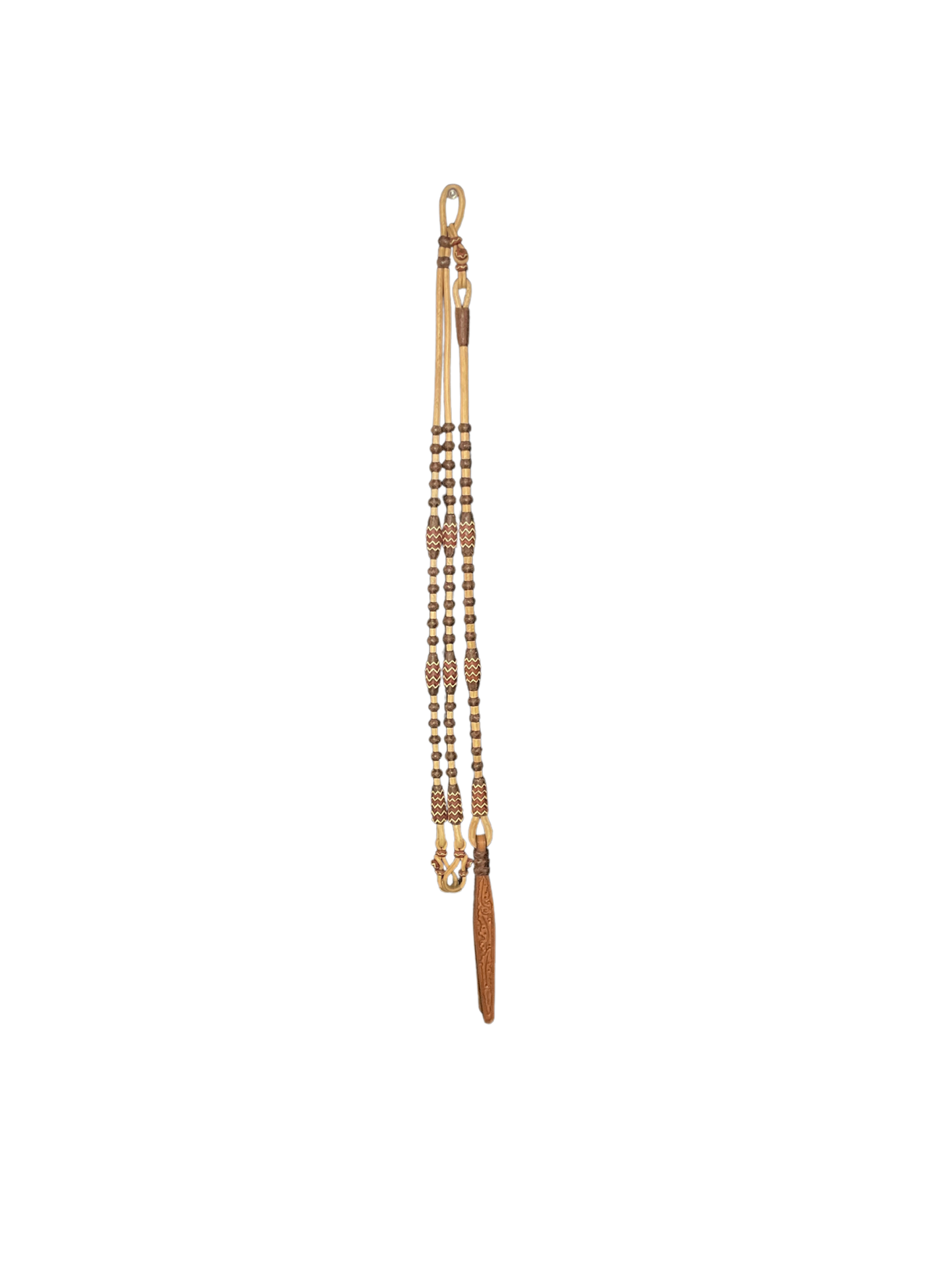 24 Plait Oklahoma Colored Buttons Romal Reins