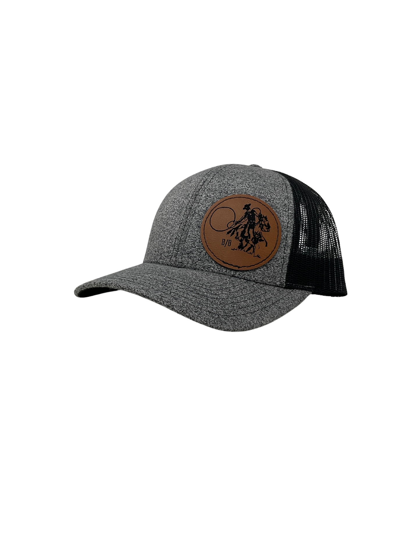 Leather Patch Buckaroo Cap