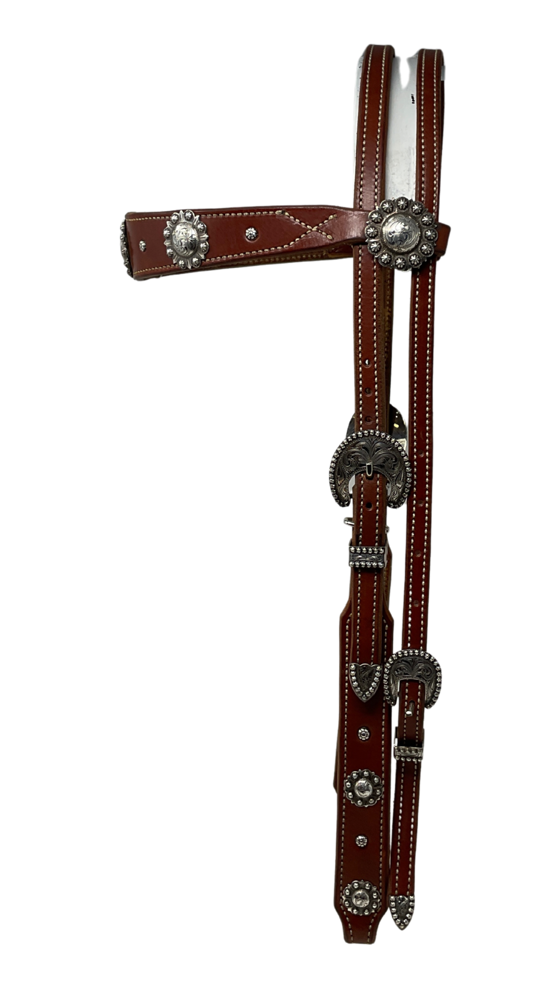 Browband Antiqued Yuma Berry Buckles & Conchos