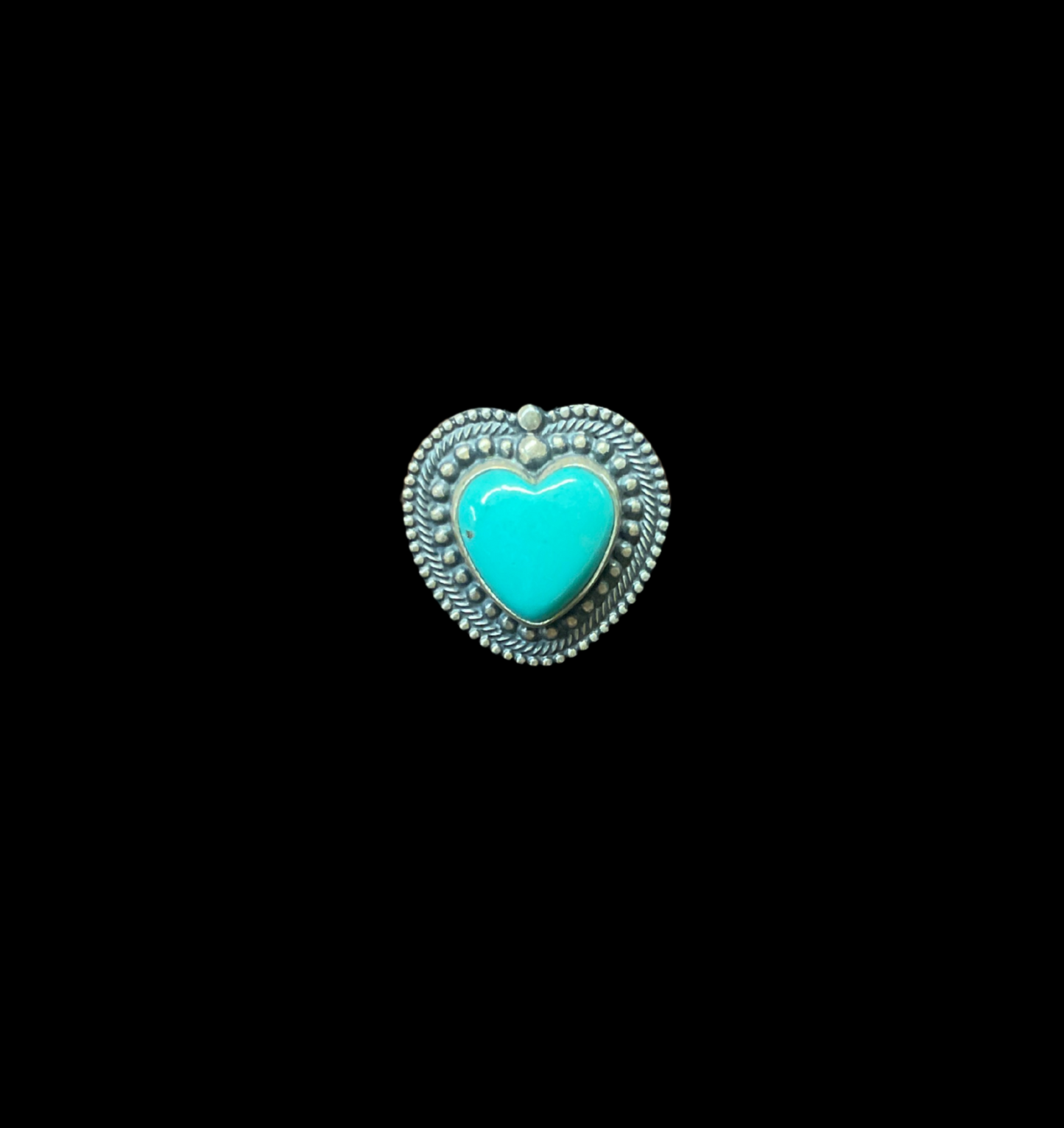 Sterling w/Turquoise Heart Ring