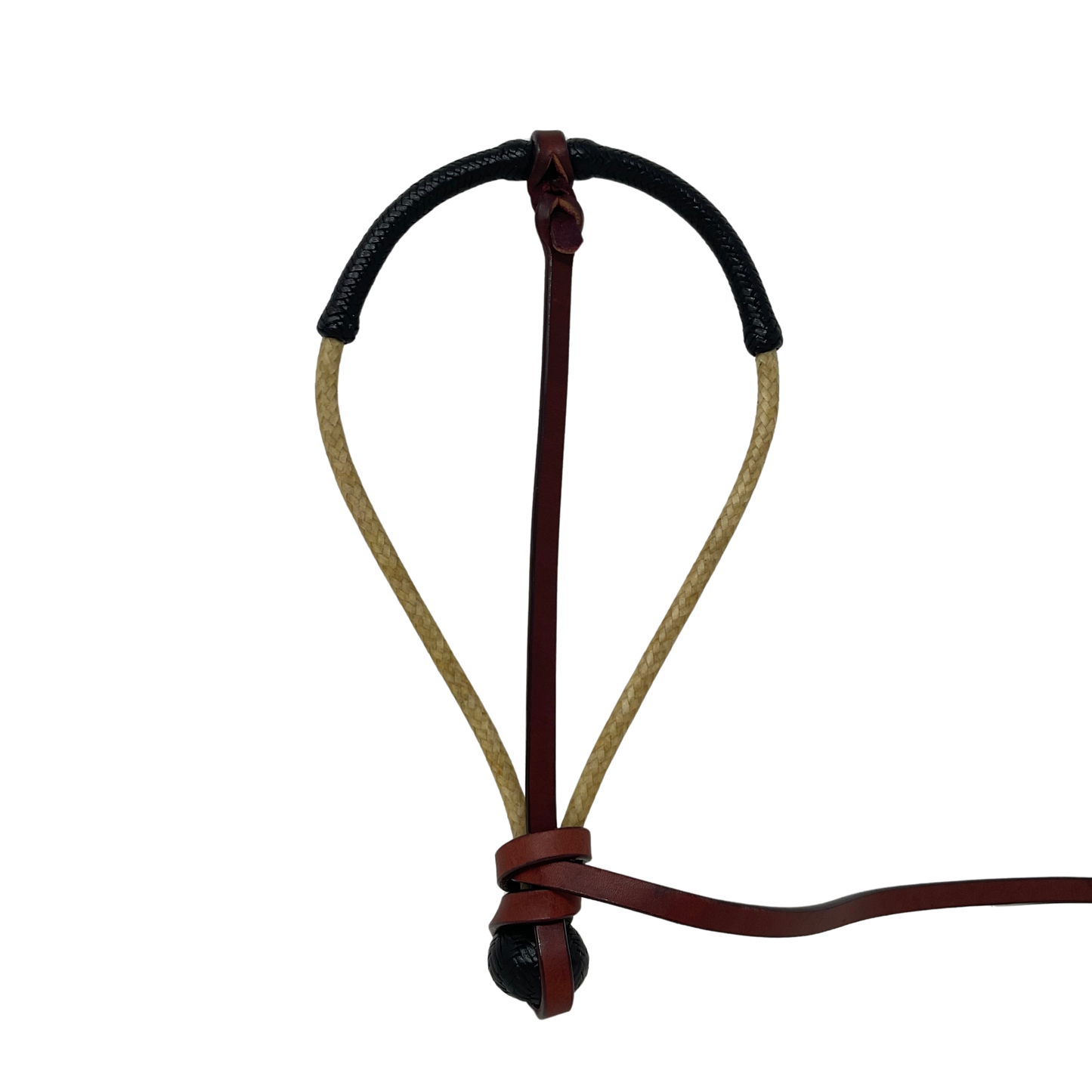 16 Plait Rawhide w/Black Center Stung Bosalita