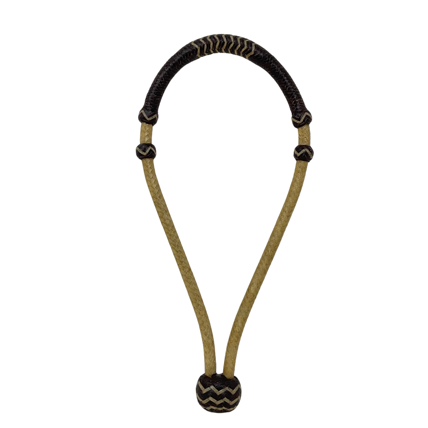 16 Plait Rawhide w/Accented Latigo Bosalita
