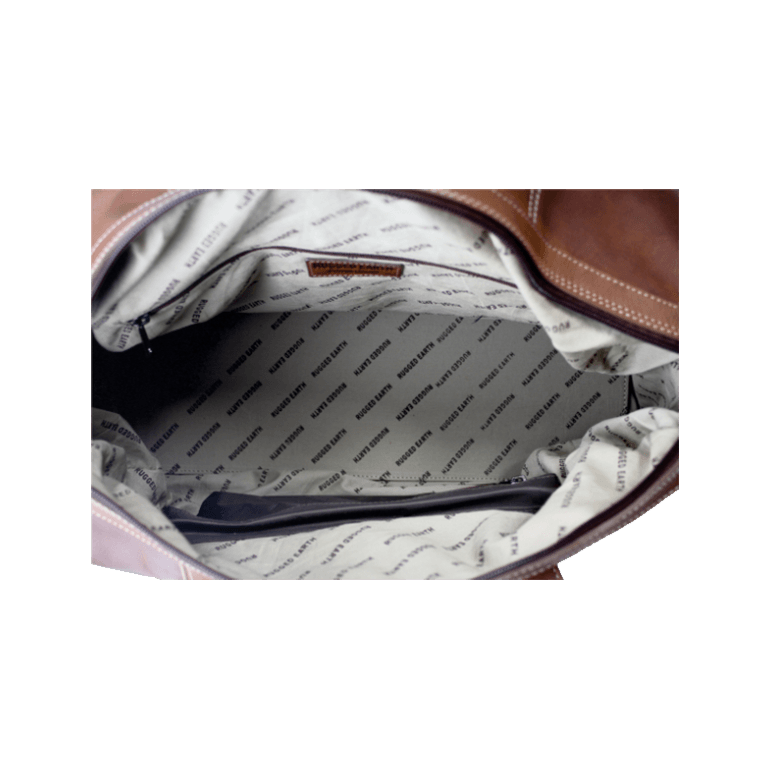 Rugged Earth Leather Duffle Bag