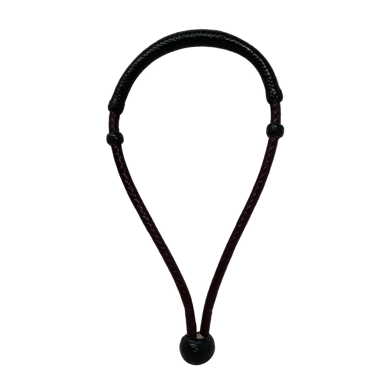 8 Plait Latigo w/Black Leather Bosalita