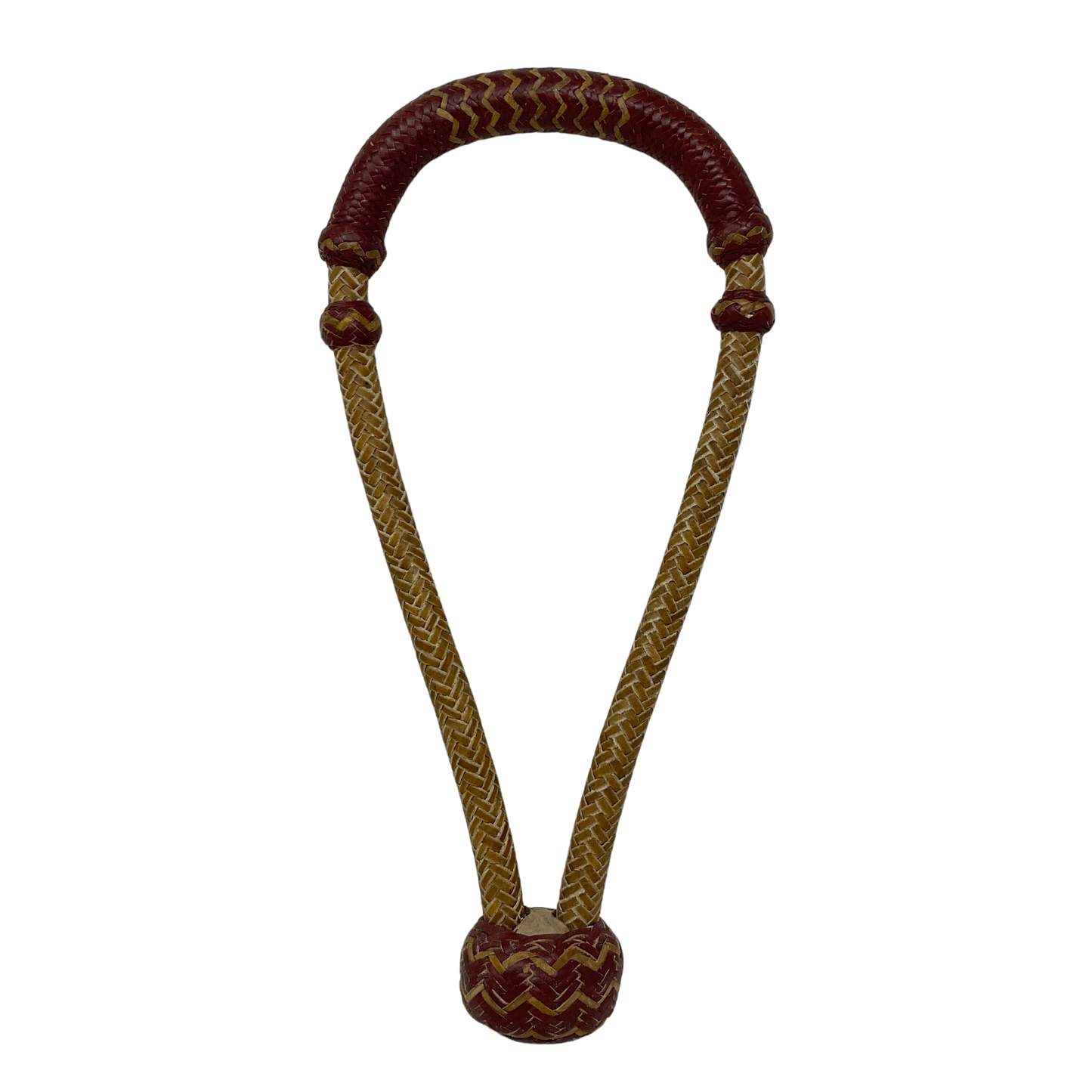 16 Plait Rawhide w/Accented Latigo Bosal
