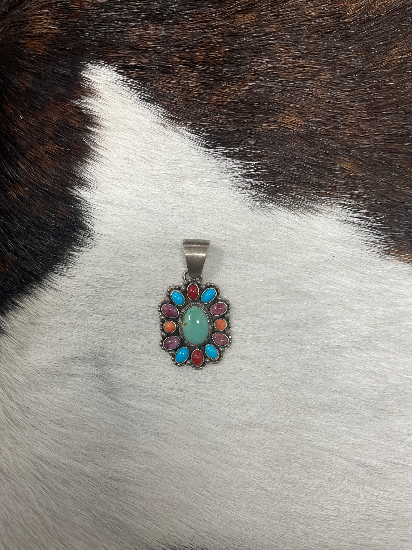Multi-Stone/Turquoise Pendant