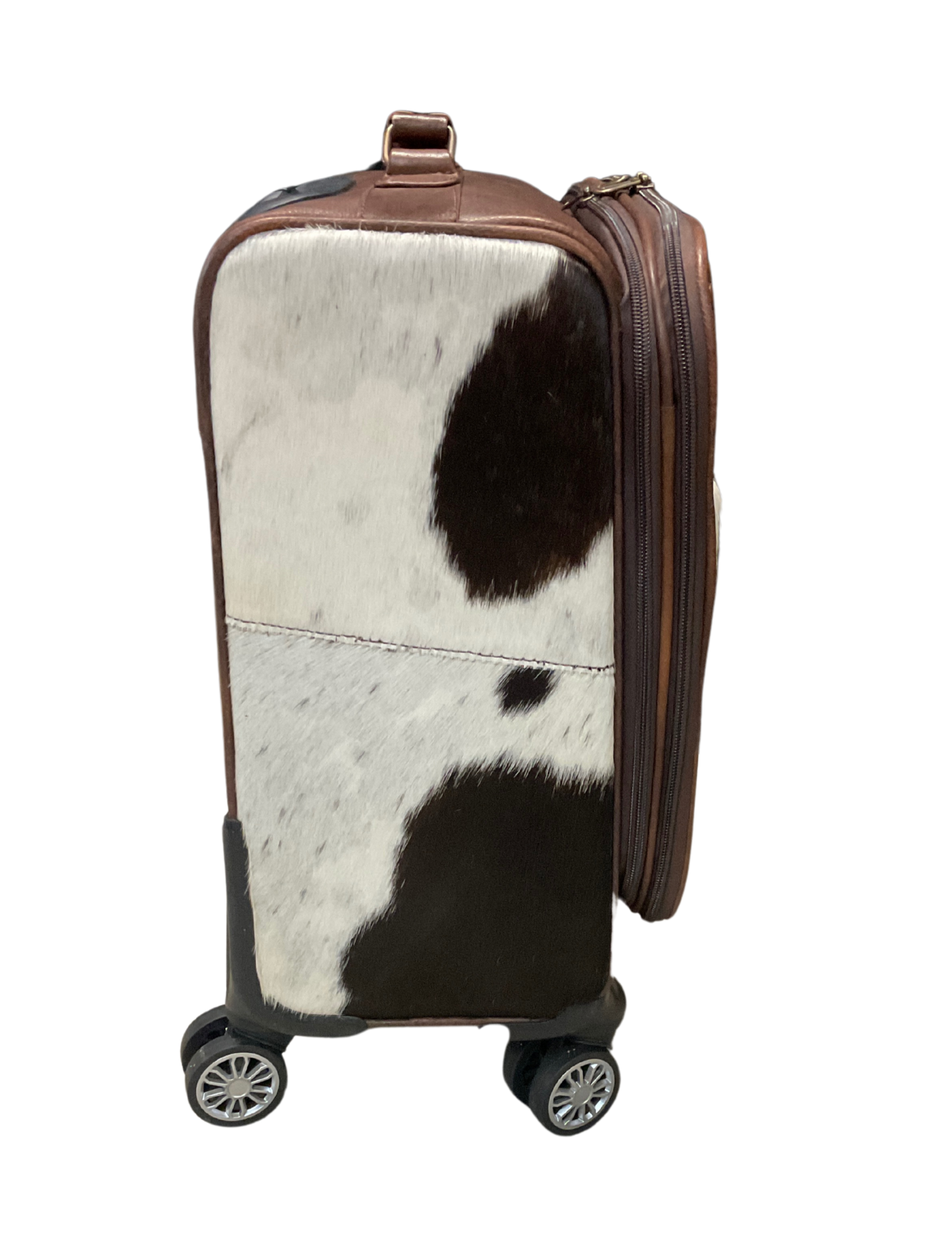Wheeled Luggage w/Cowhide