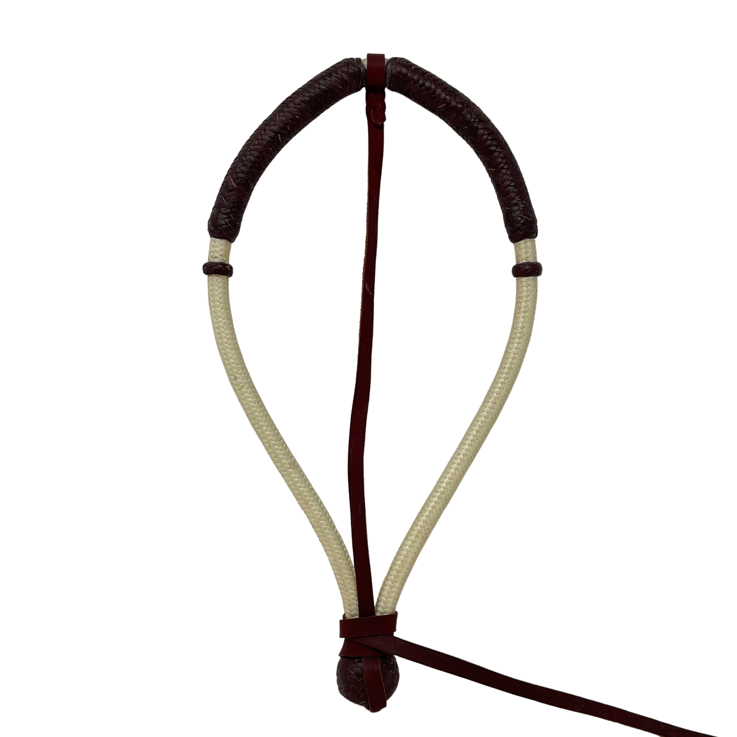 Braided Nylon w/Latigo Center Hung Bosalita