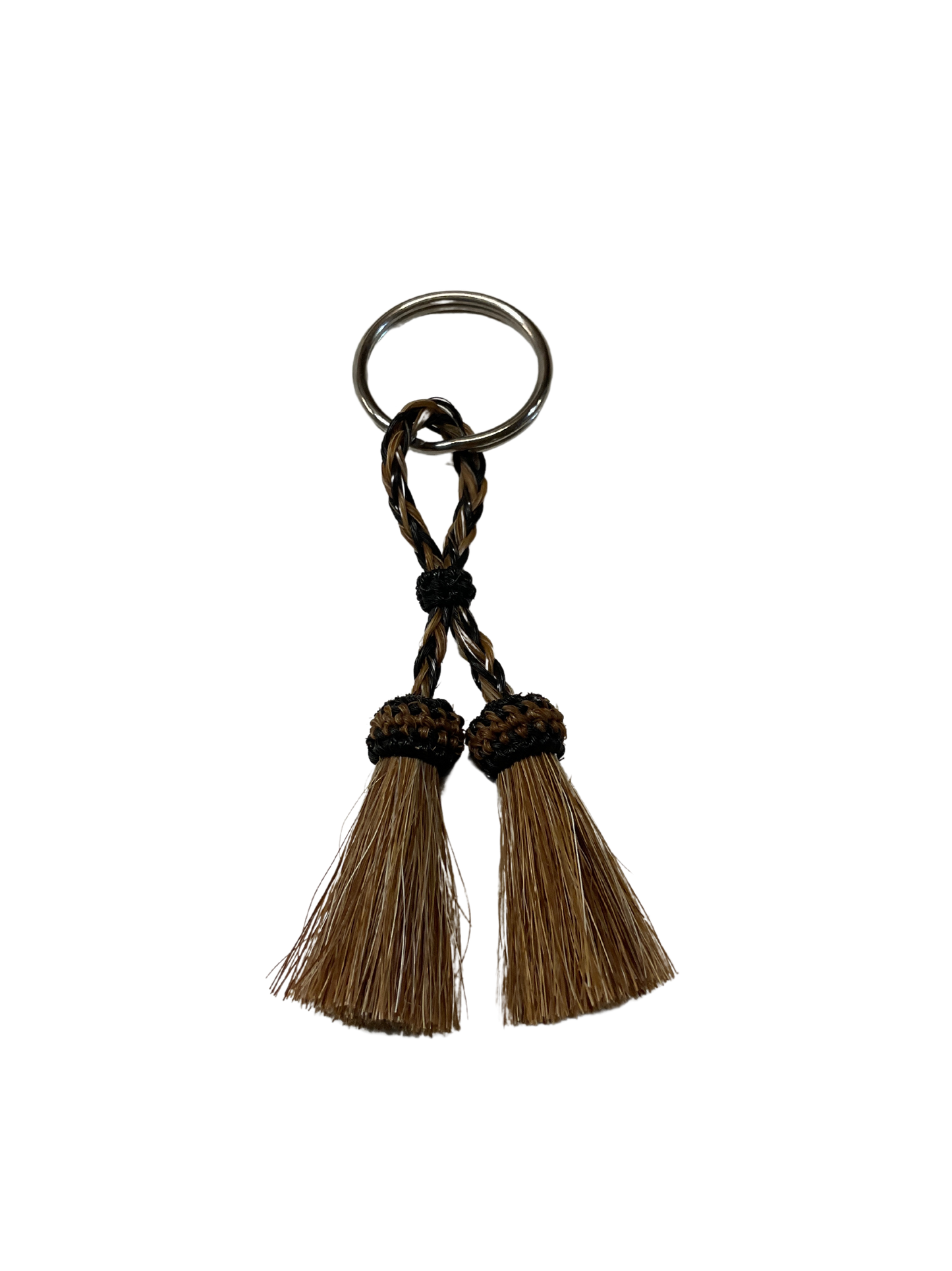 Double Tassel Horsehair Keychain