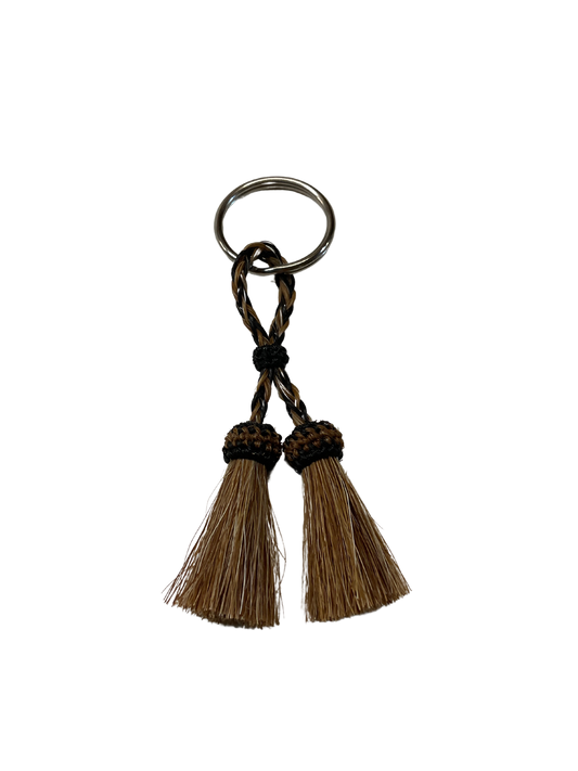 Double Tassel Horsehair Keychain