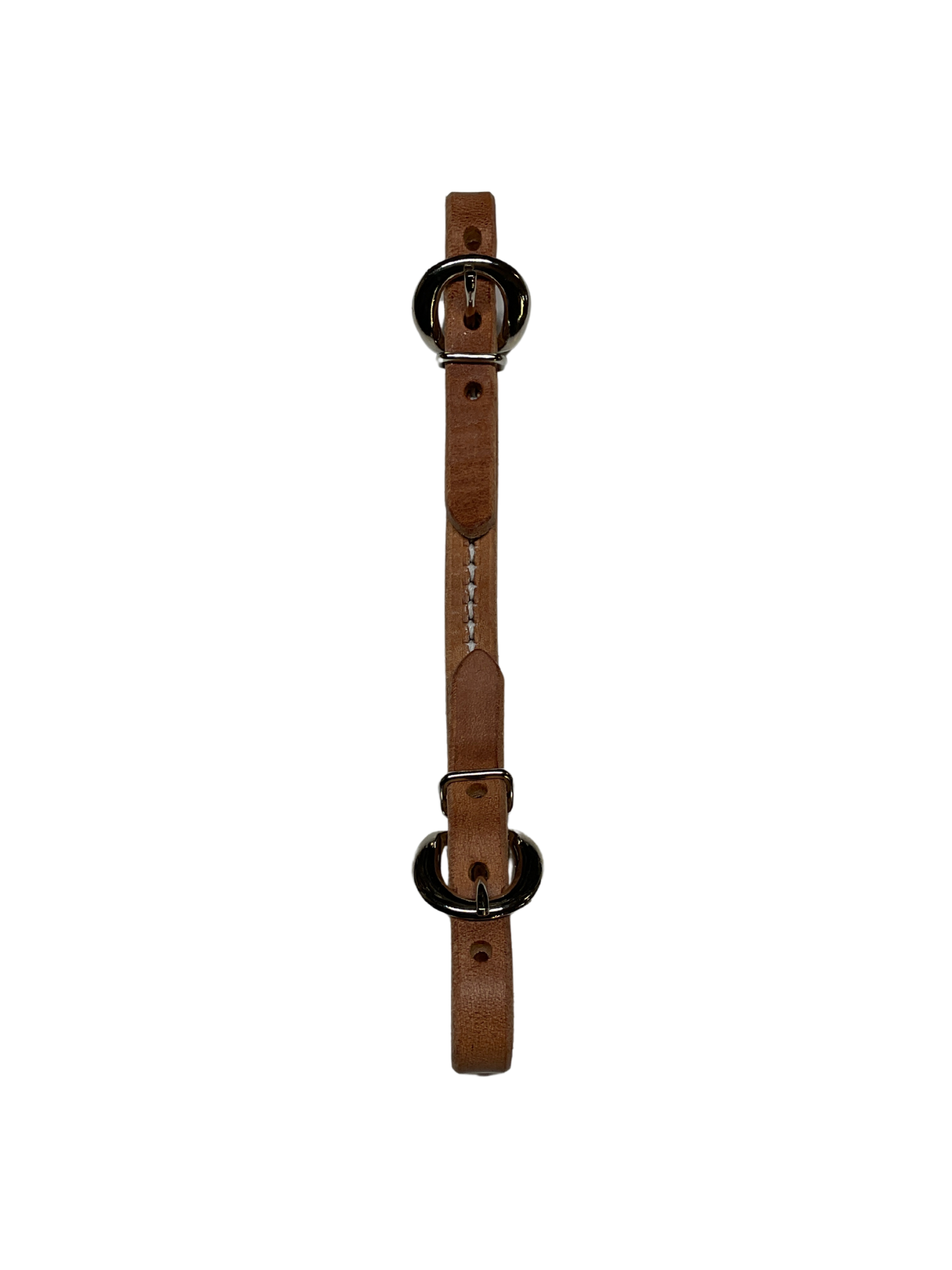 Leather Double Buckle Curb