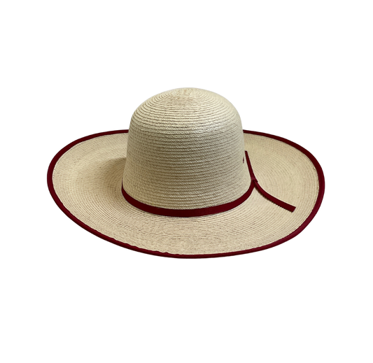 Palm Leaf Hat Bound Edge 7 5/8