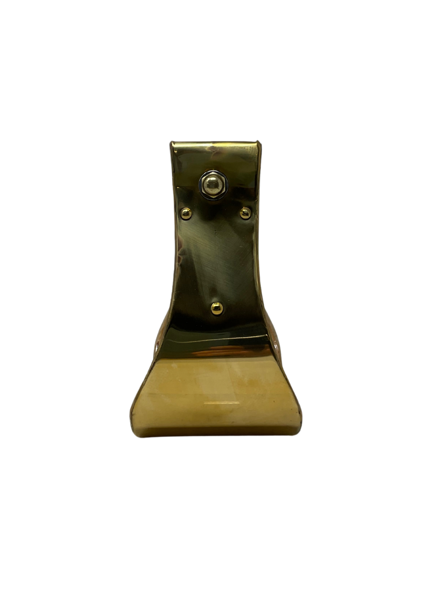 Wood Bell Stirrup w/Brass