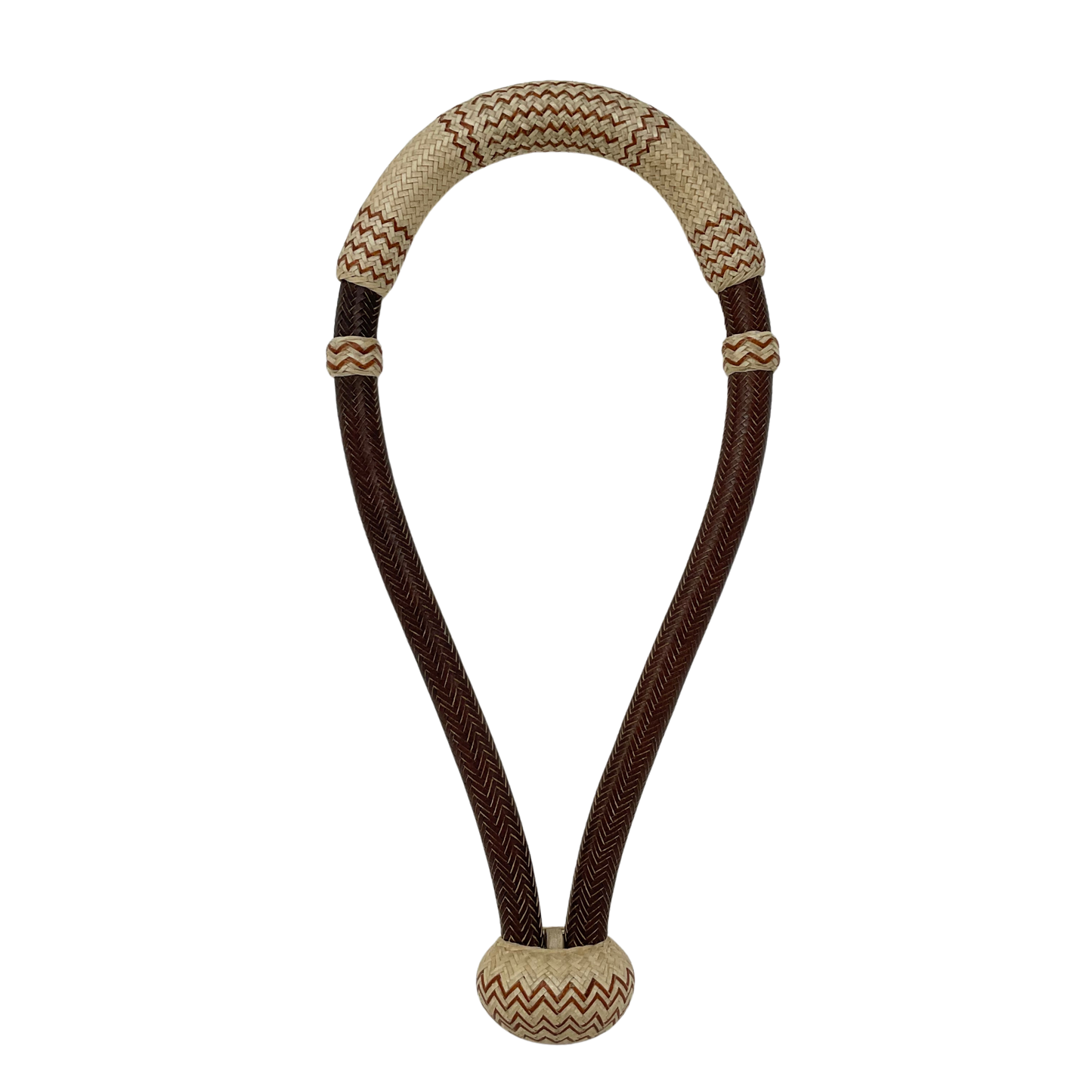 32 Plait 5/8" Colored Cheek w/Accents Bosal
