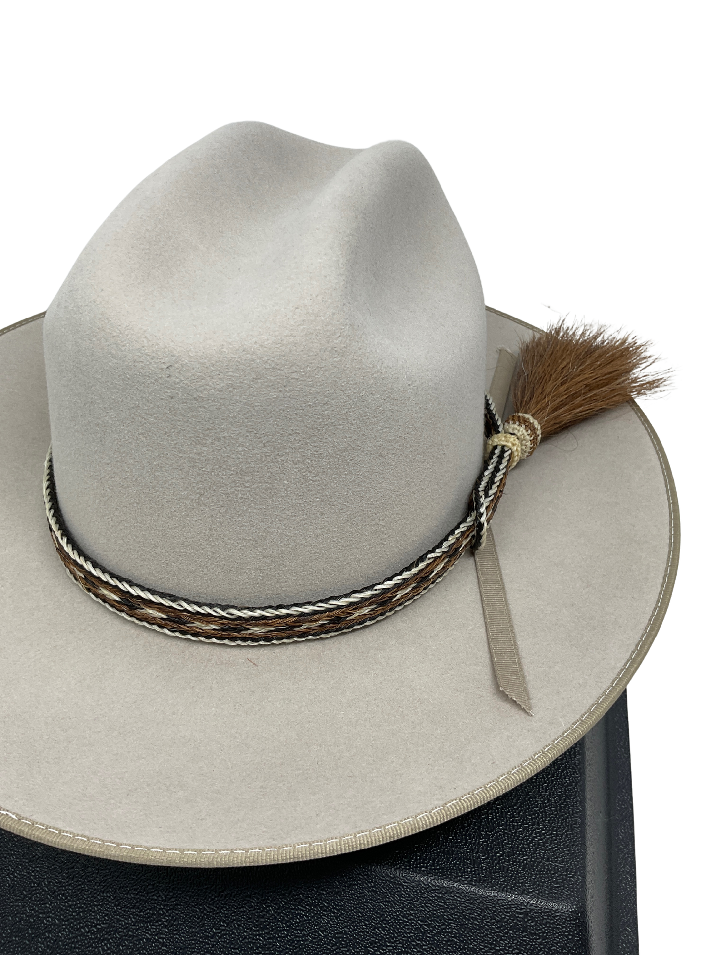 5 Strand Horsehair Hat Band w/Side Tassel