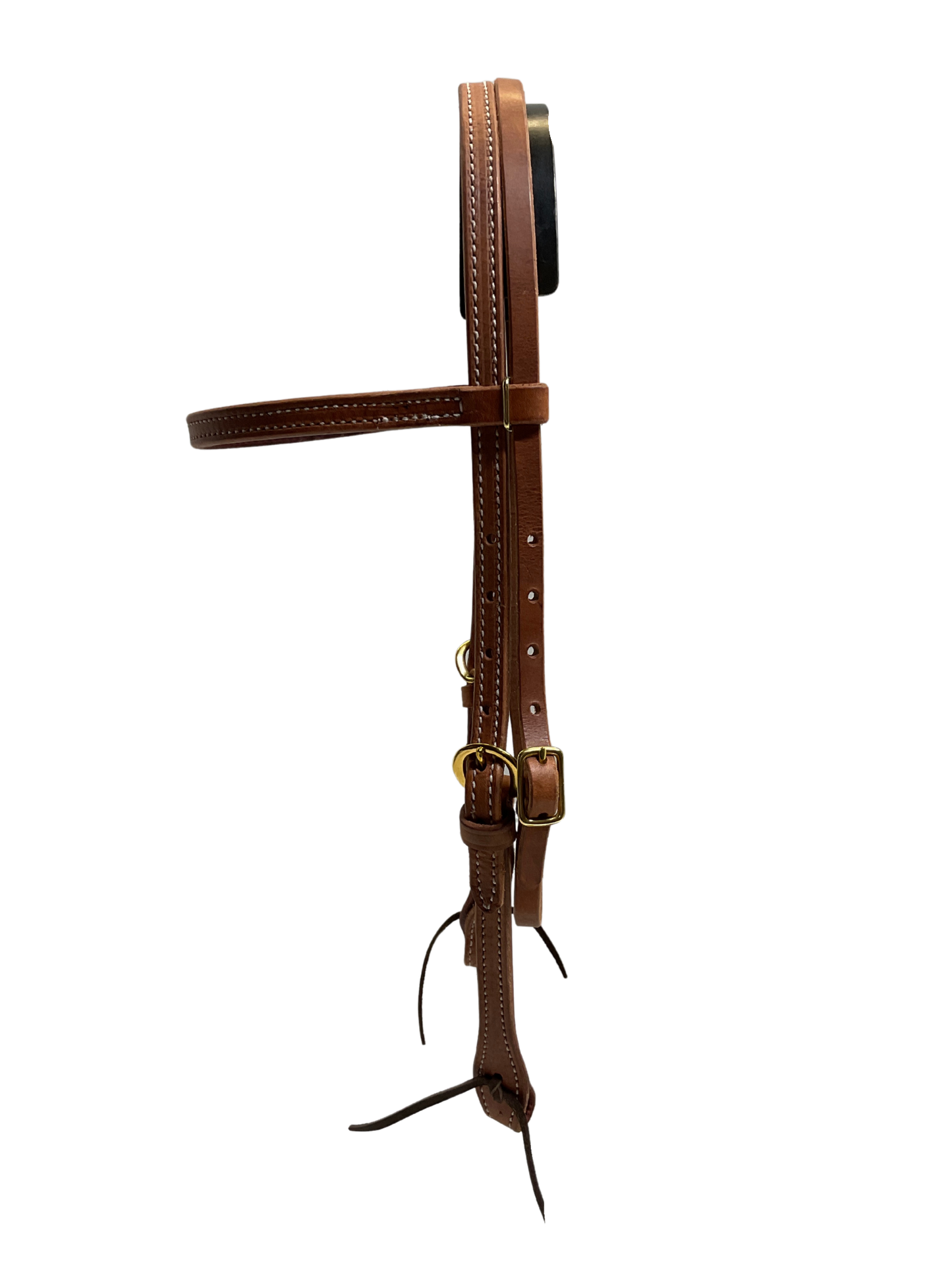 5/8" Double Buckle Harness Leather Browband