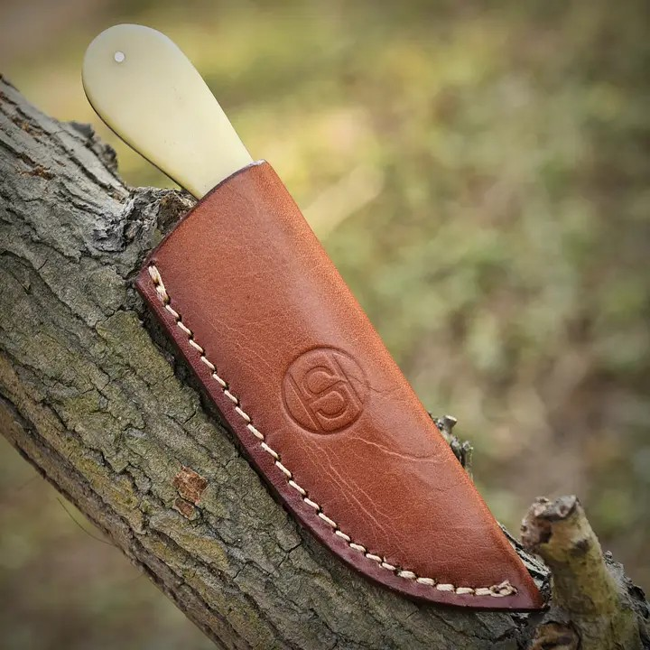 Hand Forged Damascus Bull Cutter Knife