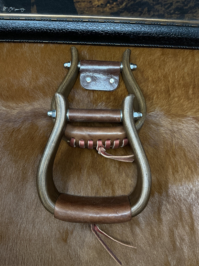 2" Solid Oak Stirrups