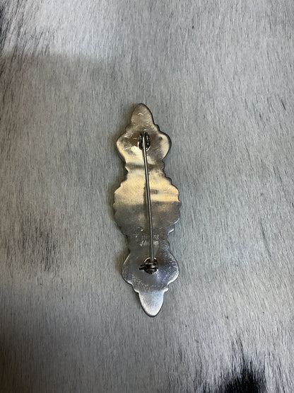 Sterling Silver/Kingman Turquoise Pin