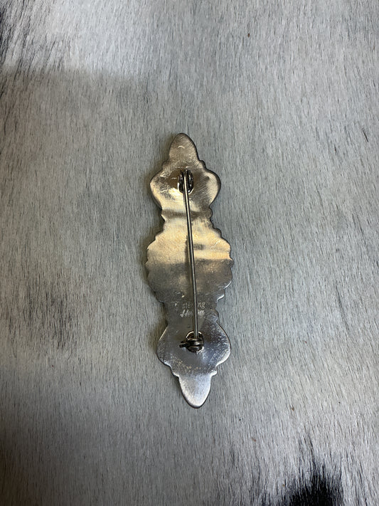 Sterling Silver/Kingman Turquoise Pin