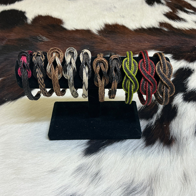 Braided Horsehair Bracelet w/Figure 8
