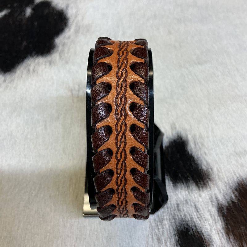 Leather Laced Bracelet