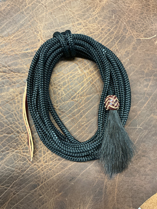 Braided Nylon Get Down w/Leather Button & Tassel
