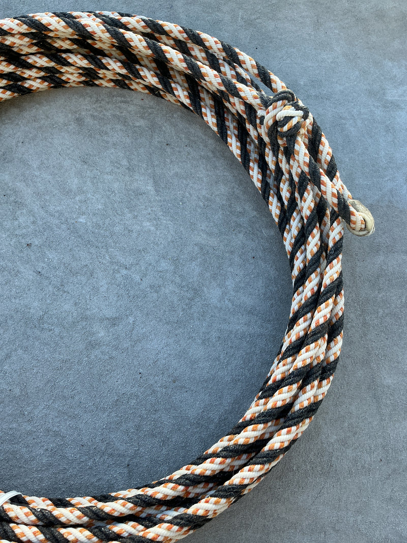 5/16" 60' Waxed Cotton - Yellow, Black & White