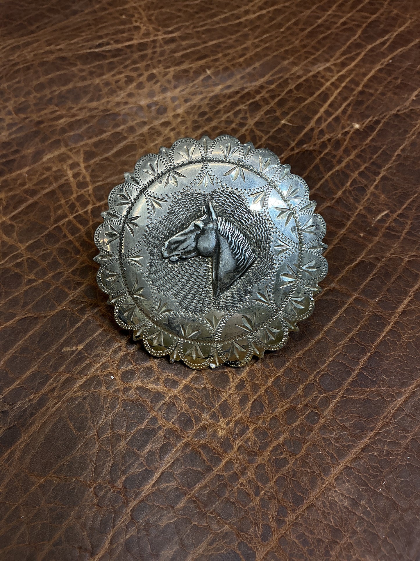 Vintage Keystone Bros. Sterling Silver Concho