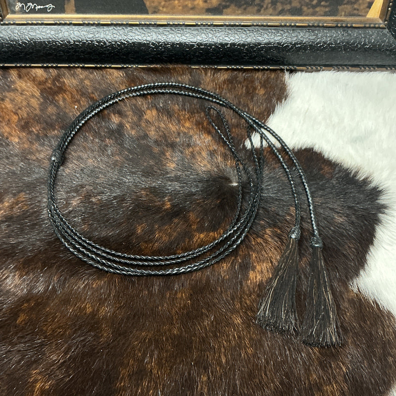 Braided Leather Over the Crown Stampede String