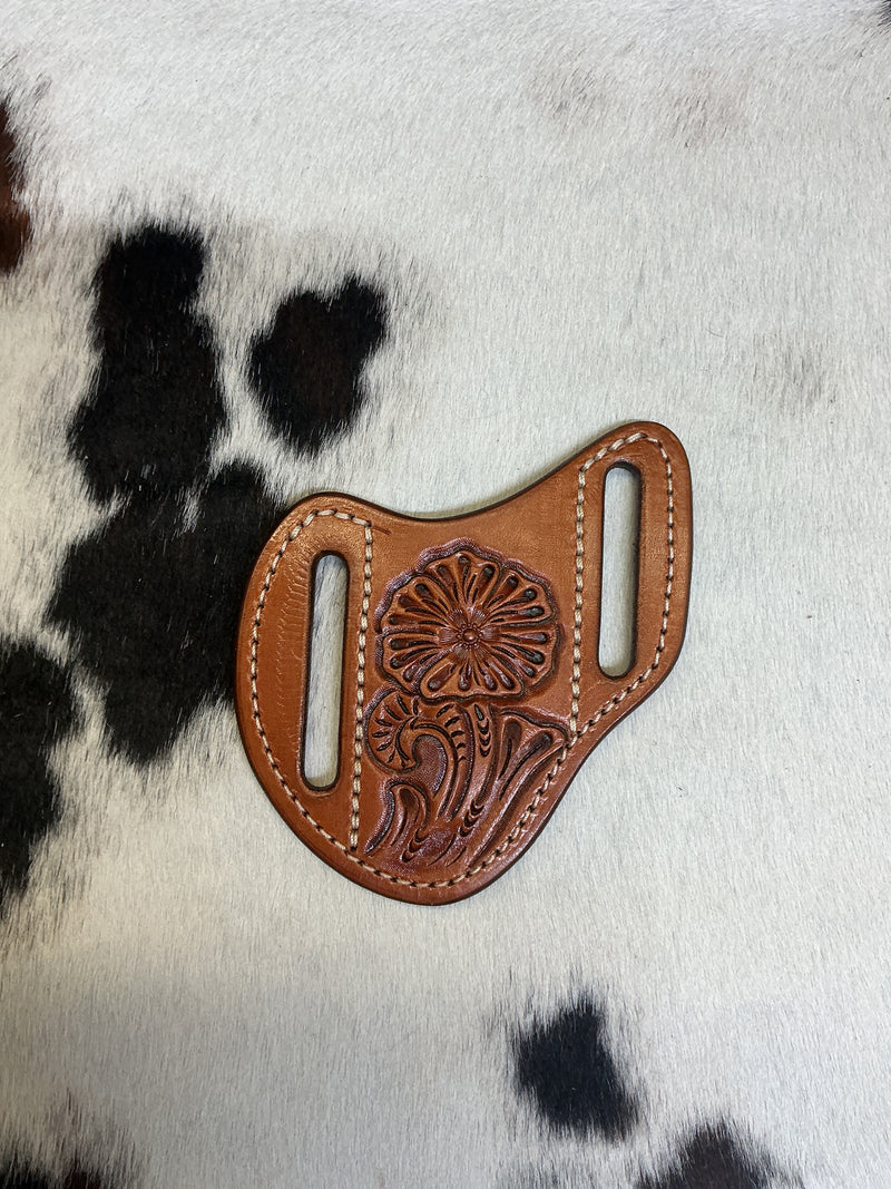 Pocket Knife Cross Draw Floral Sheath
