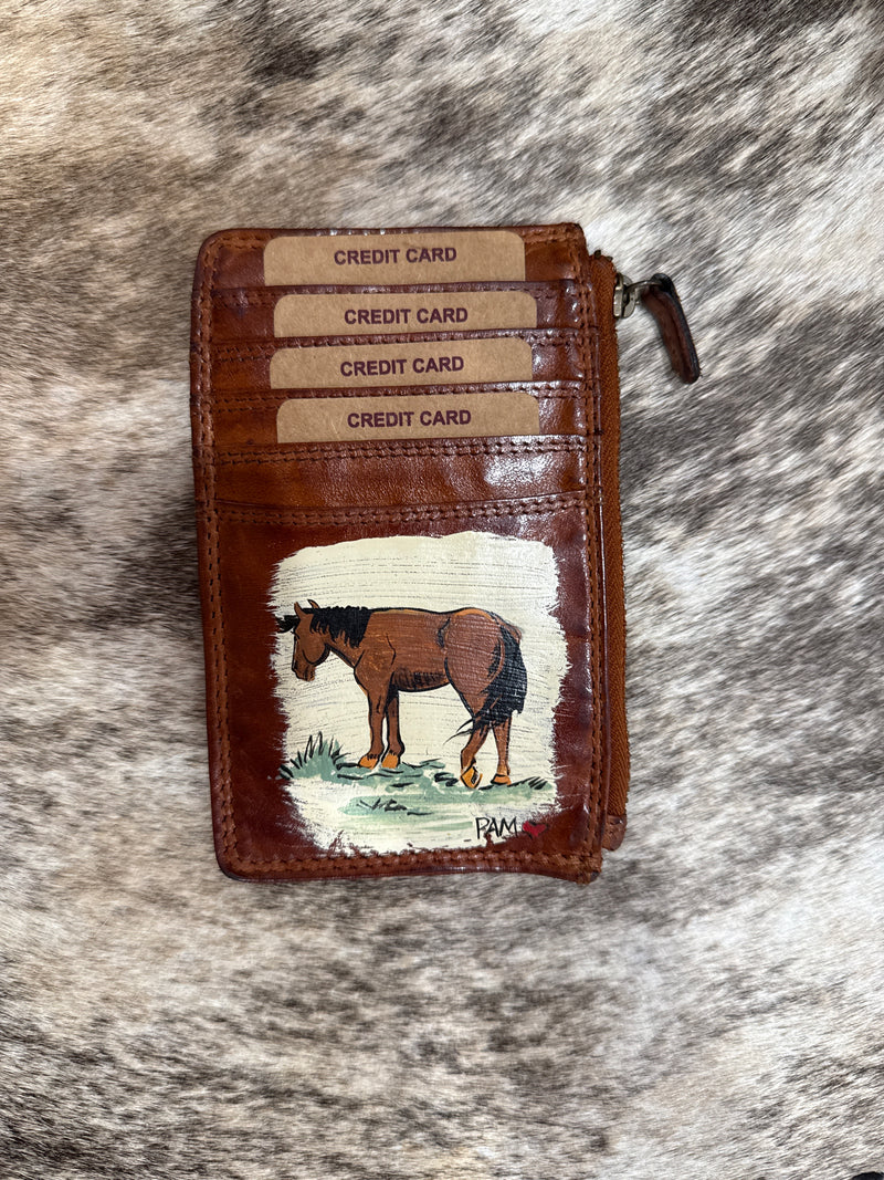 Hand Painted Card Wallets