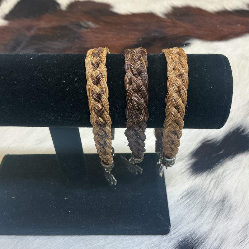 Flat Braided Horsehair Bracelet
