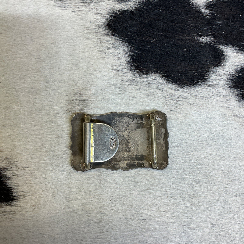 Vintage Sterling Diablo Belt Buckle