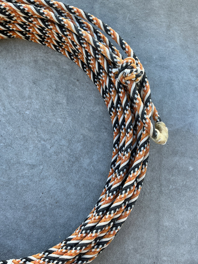 5/16" 60' Waxed Cotton - Yellow, Black & White