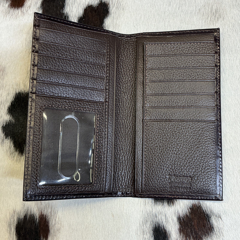 Basket/Floral Checkbook Wallet