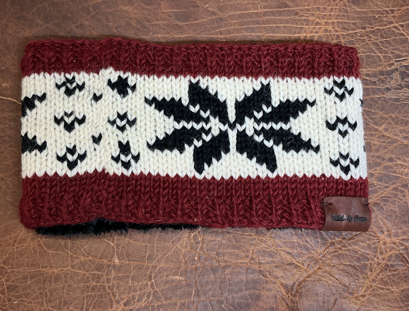 Headband Red Snowflake