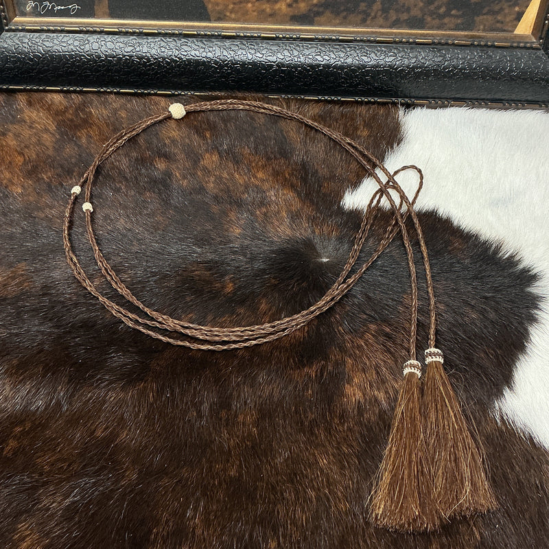 Braided Horsehair Over the Crown Stampede String