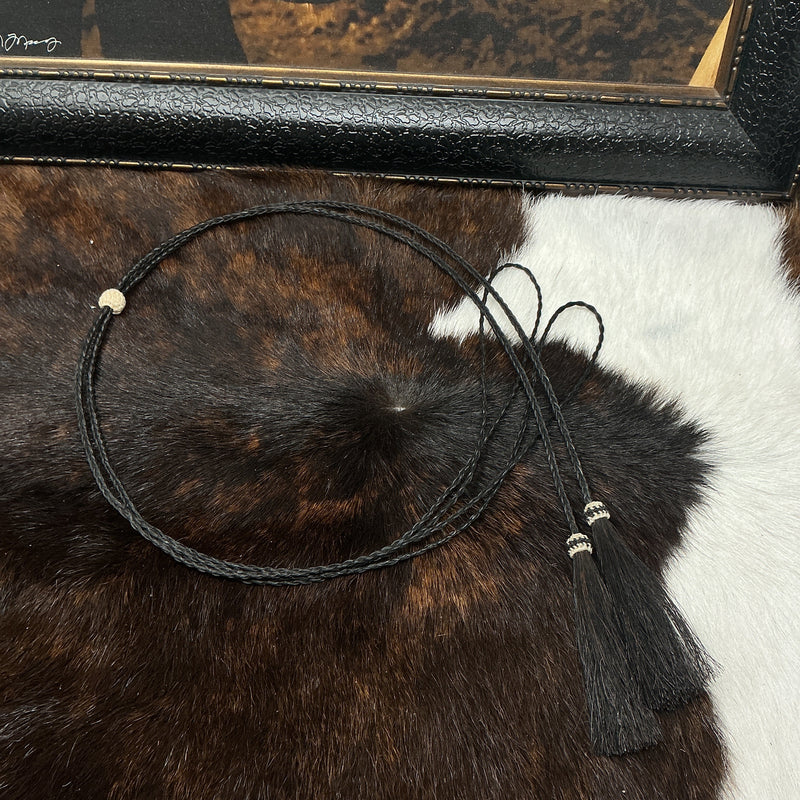 Braided Horsehair Over the Crown Stampede String