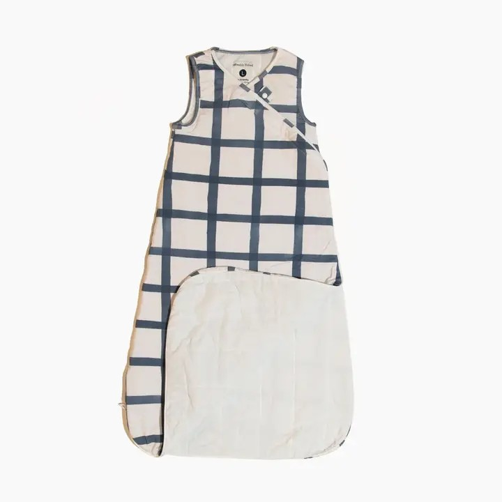 Indigo Windowpane Blanket Sleep Sack
