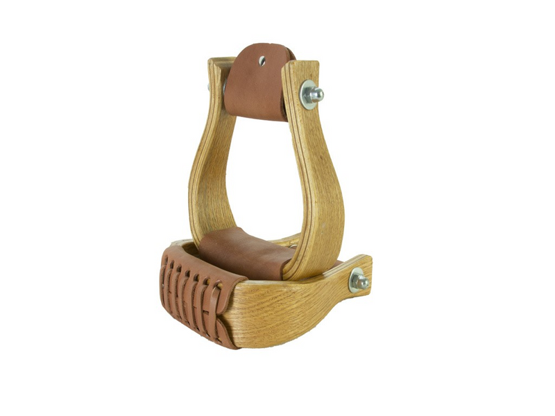 2" Oak Wood Stirrups