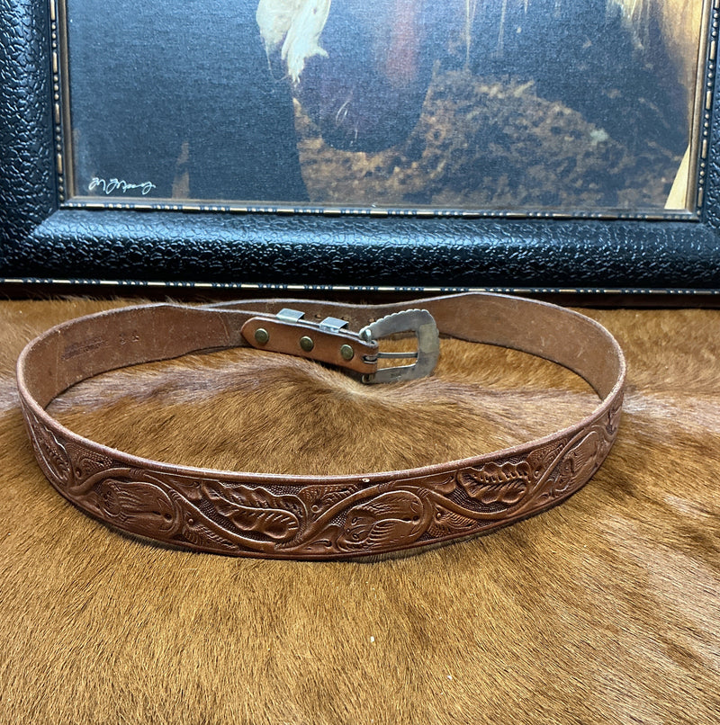 Vintage Hamley & Co. Belt w/Sterling Buckle Set