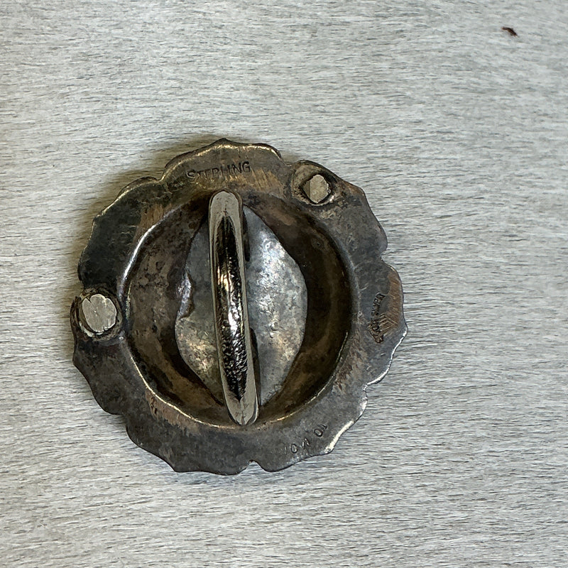 Vintage Sterling Silver Scarf Slide