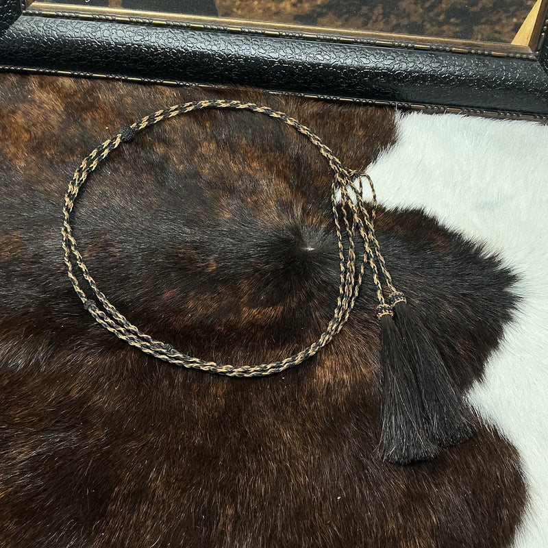 Braided Horsehair Over the Crown Stampede String
