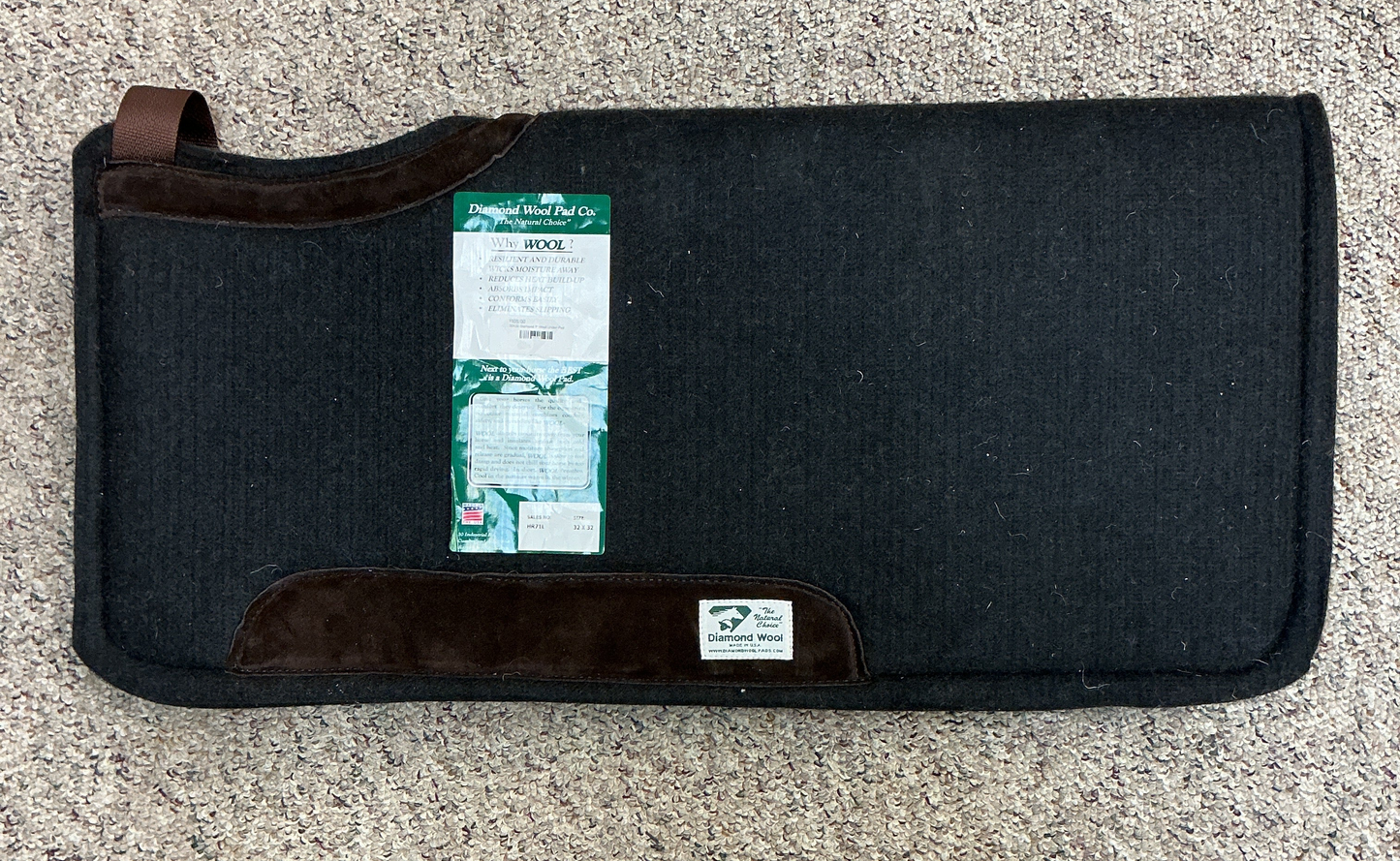 32X32 Diamond 1" Wool Under Pad